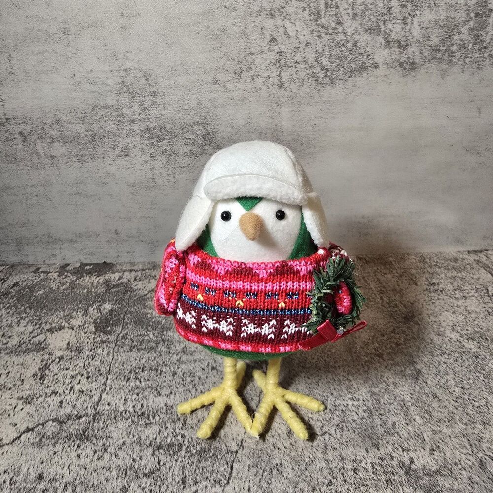 Walgreens Holiday Christmas Fabric Bird Make the Season Bright